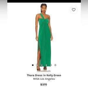 Revolve Misa Thora dress Kelly Green